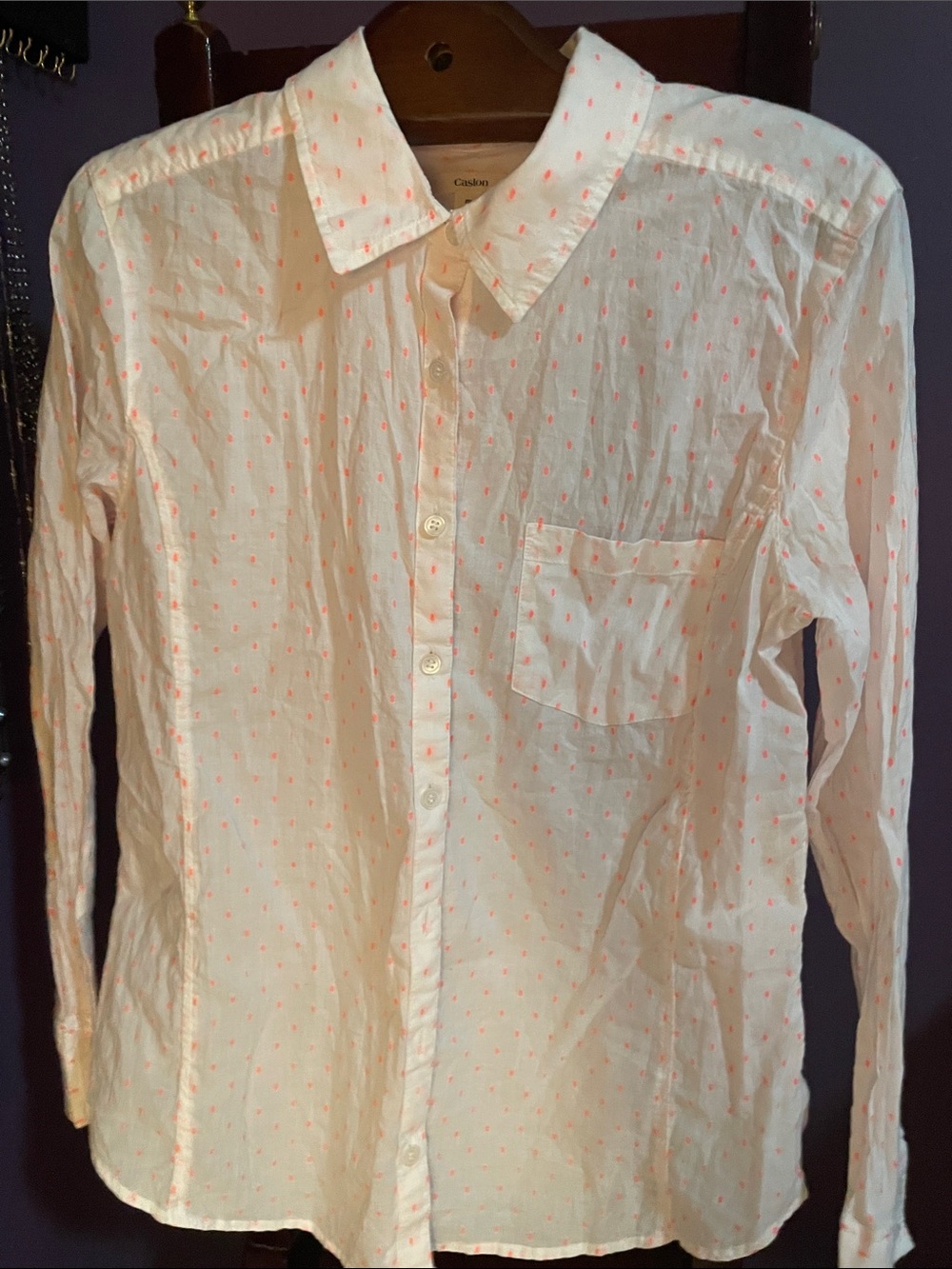 CASLON POLKA DOT BUTTON DOWN